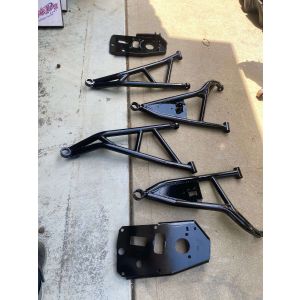 L&W Fab Polaris RZR Pro XP Ball Joint Delete Front A-Arm Kit with Portal Plates