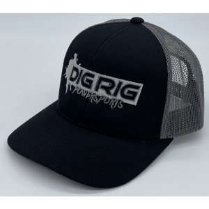 Dig Rig Powersports Hat - Black and Silver