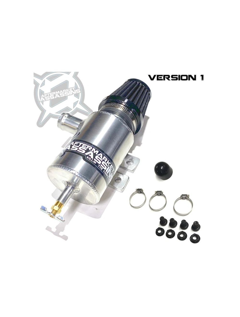 Aftermarket Assassins Oil Catch Can for Polaris RZR XP Turbo