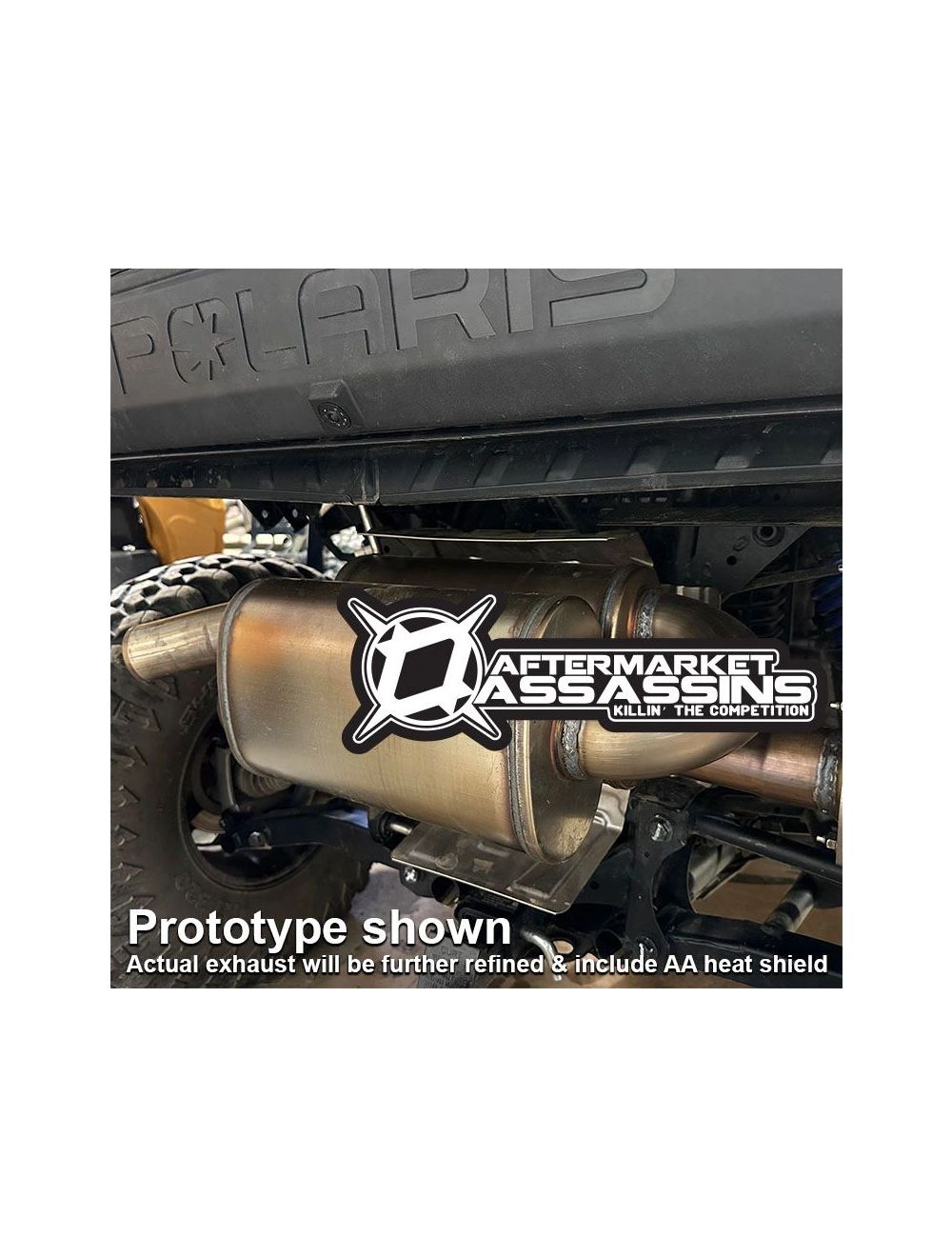 Aftermarket Assassins Dual Suppressor Slip-On Exhaust for Polaris