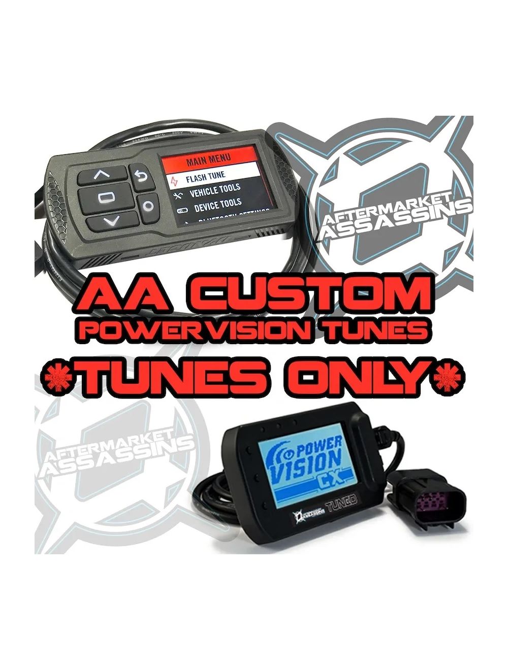 AFTERMARKET ASSASSINS Can Am Ryker 900 AA Custom tunes for Power Vision CX 3 4 TUNES ONLY for only 95