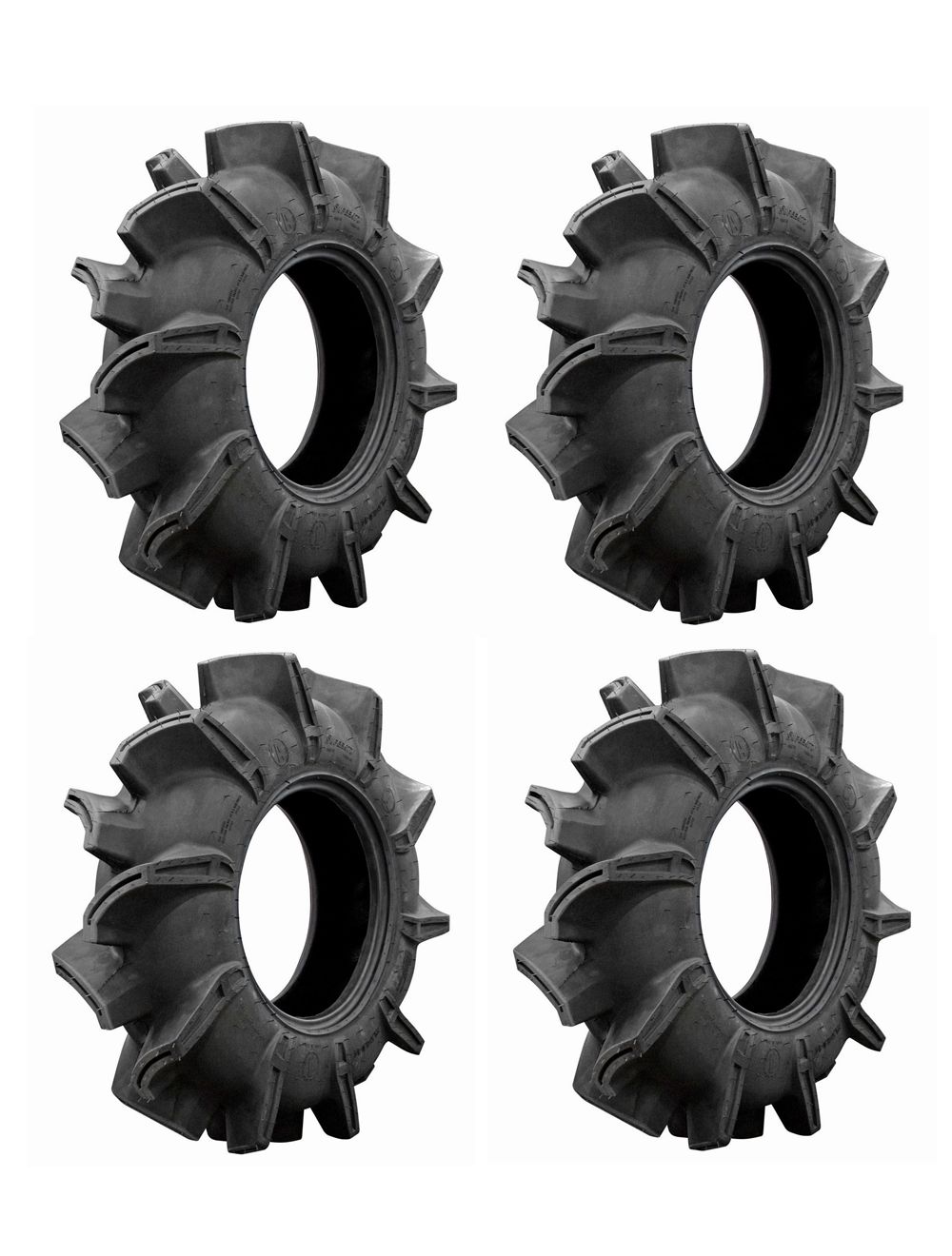 Set of (4) SuperATV Assassinator 29.5x8x14 Mud Tires for