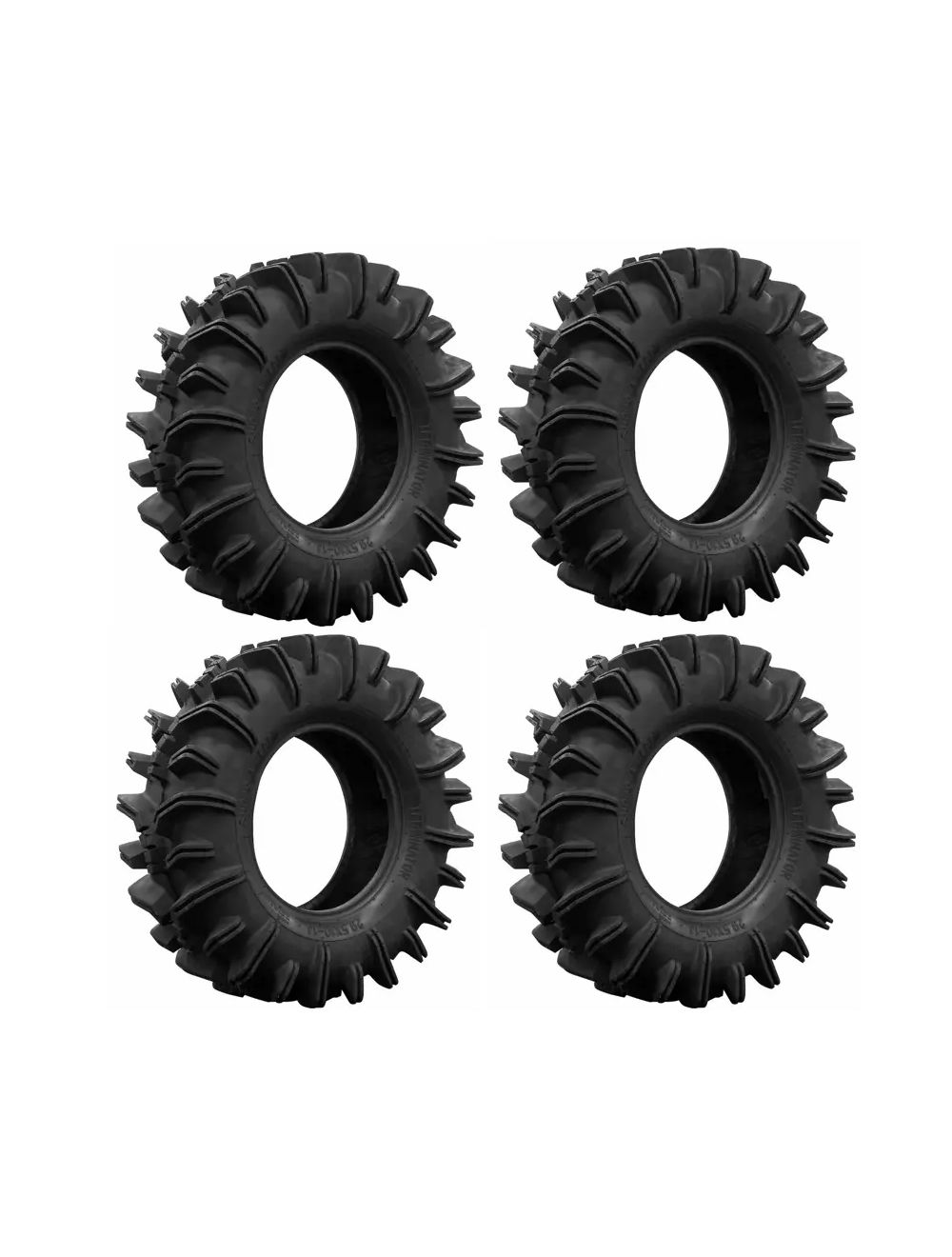Set of (4) SuperATV Terminator 29.5x10x12 Mud Tires