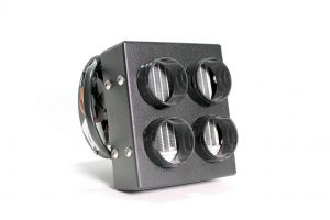 Inferno Cab Heaters - Inferno Compact Series Cab Heater with (4) 2″ Ports – 90 Degree Fittings