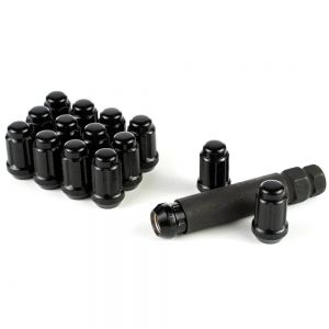 Set of 16 Black Lug Nuts