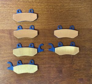 Extreme ATV Parts - Brass Brake Pads for 2011-2020 Can-Am Commander 800 (Excludes Max Cab)
