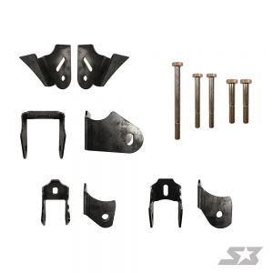 S3 Power Sports Can-Am Maverick X3 Powertrain / Rear Suspension Mount Weld-In Gusset Kit, S3165