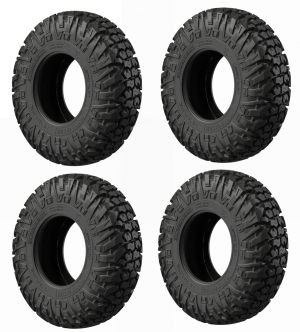 Complete set of 4 EFX 28x9.5x14 MotoVator Tires