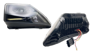 WD ELECTRONICS KAWASAKI KRX REPLACEMENT HEADLIGHT SET WITH SWITCHBACK FUNCTION WITH HARNESS