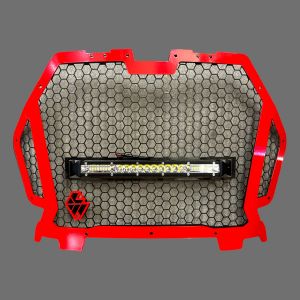 L&W Fab Polaris RZR Turbo S Aftermarket Snap In Grill w/Lightbar