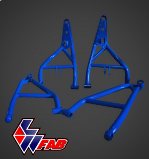 L&W Fab Polaris RZR Turbo S  High Clearance Standard Offset A-Arms