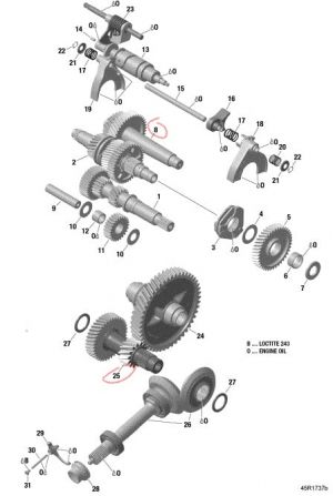 Turner Cycles Stage 1 High Speed Gear Set for Can Am Maverick X3