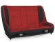 Elite Series Rear Bench for Jeep CJ-7/Wrangler YJ; Red - Black, 201, 57, 210, 210; PRP Silver Out