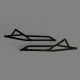 L&W 2 Seat Tree Kickers for Polaris RZR Turbo R